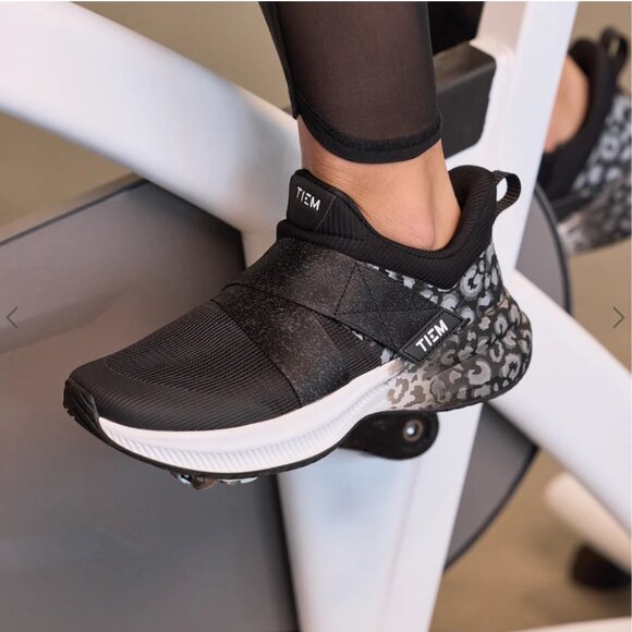 Tiem spin shoes Lynx  Black Leopard Women's Cycling Shoe size 9.5 - Picture 1 of 11